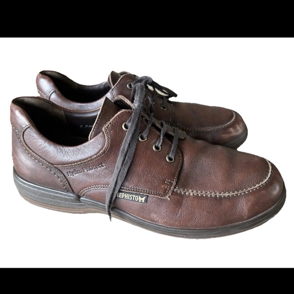Mephisto Douk Hydro PROtect Brown Leather Men's Oxford Shoes US 10 Derby